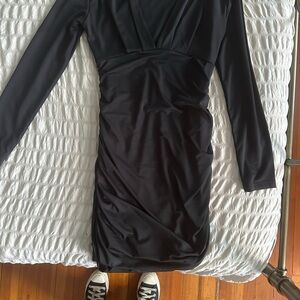 Bodycon Black Long Sleeve Dress
